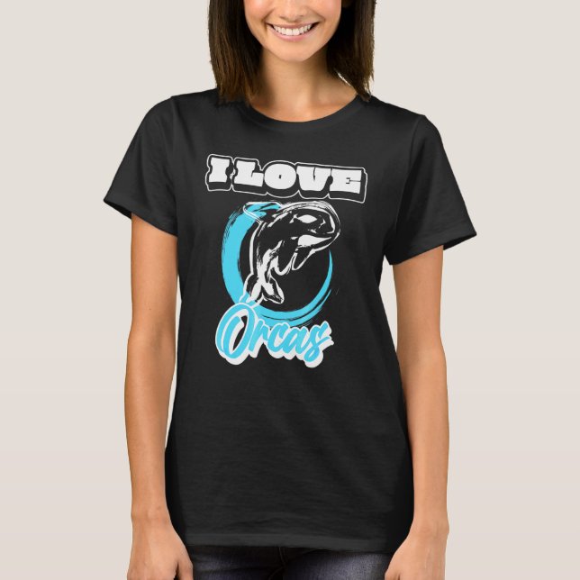 Orca Killer Whale Sea Wolf T-Shirt (Front)