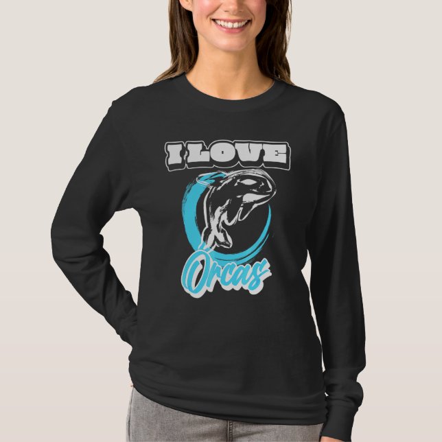 Orca Killer Whale Sea Wolf T-Shirt (Front)