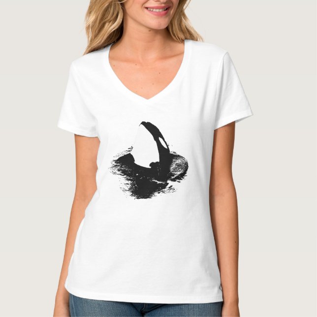 Orca "killer whale" shirt - White (Front)