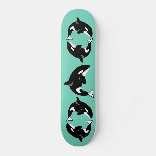 Orca Killer Whale  Skateboard (Front)