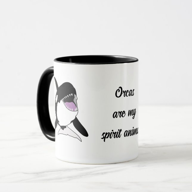 Orca Killer Whale Spirit Animal Mug (Front Left)