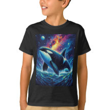 Orca Killer Whale Starry Night Colourful Ocean Art