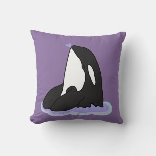 Orca Killer Whale Throw Pillow