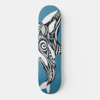 Orca Killer Whale Tlingit Indigo Blue ink