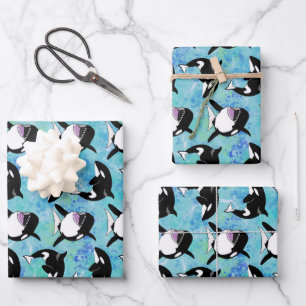 Orca Killer Whale Wrapping Paper Sheet
