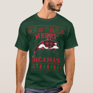 Orca Killer Whales Pajama Ugly Christmas Sweater