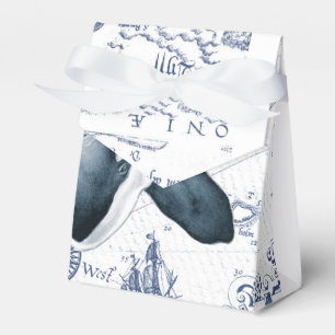 Orca Map Blue Favour Box