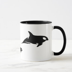 Orca Mother and Two Calves Mug