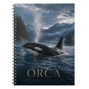 Orca North Pacific Fjord ANIMALS Notebook
