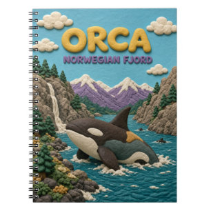 Orca Norwegian Fjord Modern KlayKoo Notebook
