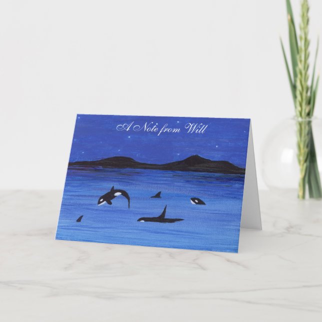 Orca Note Card (Front)