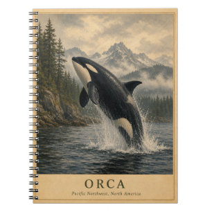 Orca Pacific Northwest VINTAGE Notebook