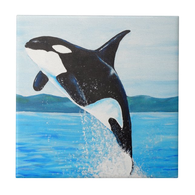 Orca Painting Tile (Front)