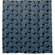 Orca Pattern: Dark Blue