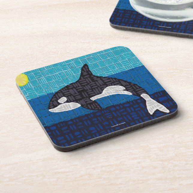 Orca - Plastic Coaster (Left Side)