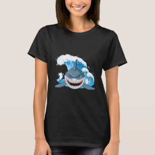orca plush shark shark women shark mouth T-Shirt