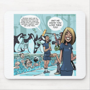 Orca Revenge by Rick London Funny Mouse Mat