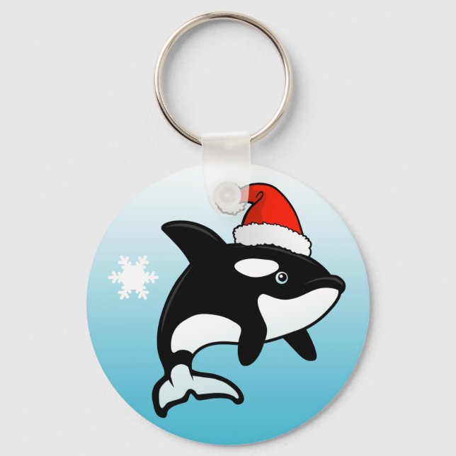 Orca Santa Key Ring (Front)