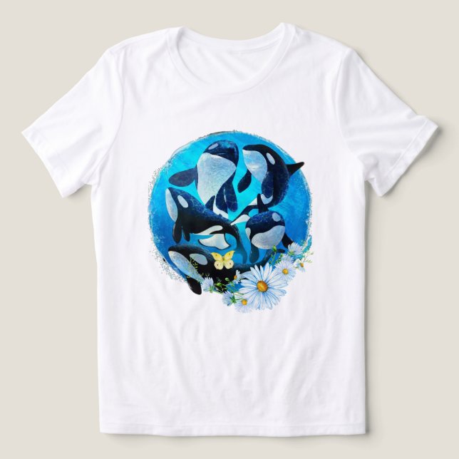 Orca Save Our Oceans Shirt (Design Front)