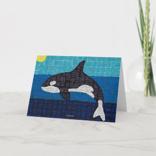 Orca (single) - Greeting Card