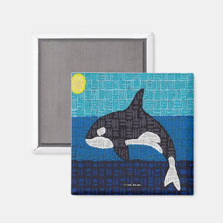 Orca (square) - Magnet