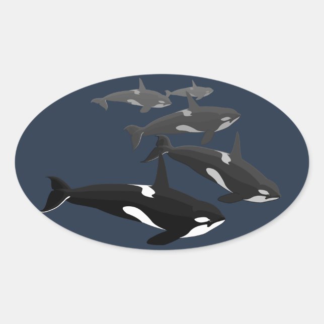 Orca Stickers Killer Whale Stickers (Front)
