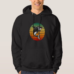 Orca The Whale At Sunset Zip Hoodie