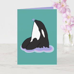 Orca Valentines Day  Card