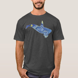 Orca Van Gogh Starry Night Art Van Gogh Painting W T-Shirt