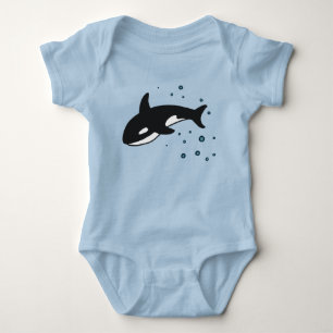 Orca Whale Baby Bodysuit