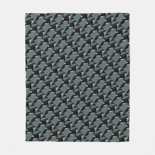 Orca Whale Blanket Killer Whale Fleece Blankets
