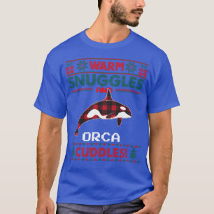 Orca Whale Christmas Pajama Ugly Christmas Sweate T-Shirt