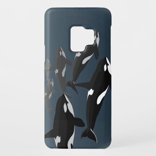 Orca Whale Galaxy S2 Case Killer Whale Art Case (Back)