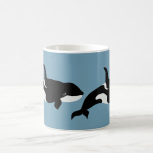 Orca Whale Illustration Cetacea Coffee Mug