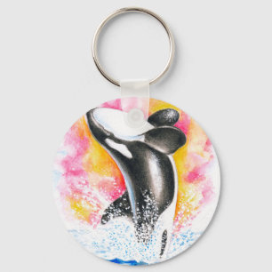 Orca Whale Key Ring