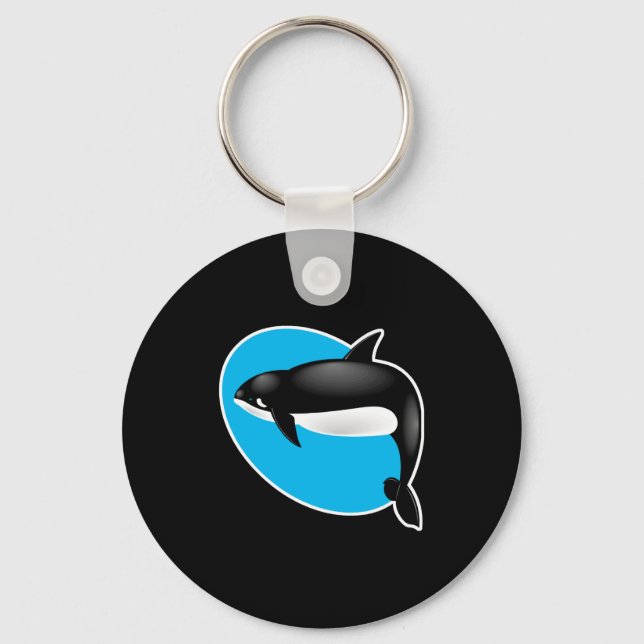 orca whale key ring (Front)