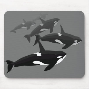 Orca Whale Mousepad Custom Killer Whale Mouse Pad