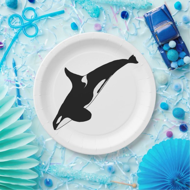 Orca Whale Paper Plate (Party)