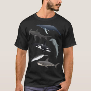 Orca Whale Shark Narwhal Dolphin Sea Creatures Swe T-Shirt