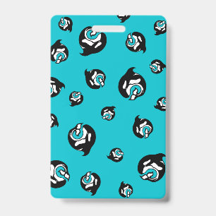 orca whale Teacher Hall Pass ID Badge