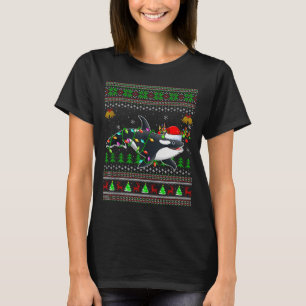 Orca Whale Ugly Christmas Sweaters Santa Sea Anima