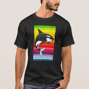 Orca Whale Vintage 80s Retro T-Shirt