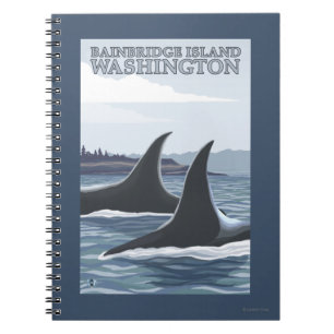 Orca Whales #1 - Bainbridge Island, Washington Notebook