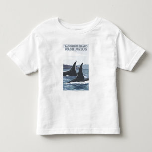 Orca Whales #1 - Bainbridge Island, Washington Toddler T-Shirt