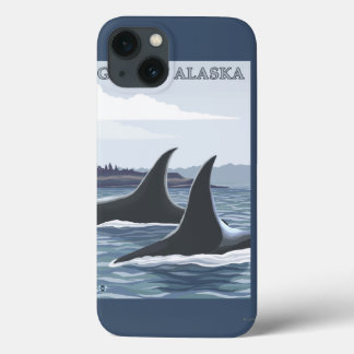 Orca Whales #1 - Gulf of Alaska iPhone 13 Case