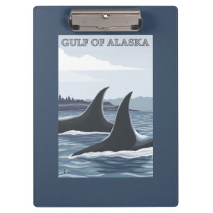 Orca Whales #1 - Gulf of Alaska Clipboard