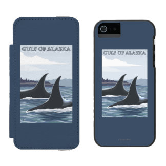 Orca Whales #1 - Gulf of Alaska Incipio Watson™ iPhone 5 Wallet Case