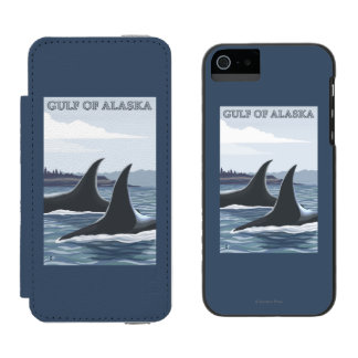 Orca Whales #1 - Gulf of Alaska Incipio Watson™ iPhone 5 Wallet Case