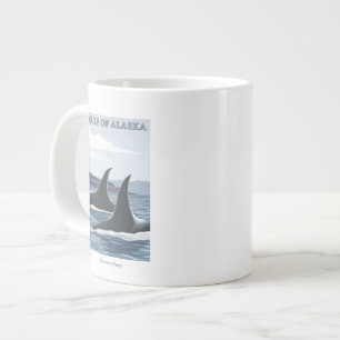 Orca Whales #1 - Gulf of Alaska Large Coffee Mug