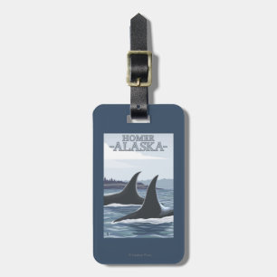 Orca Whales #1 - Homer, Alaska Luggage Tag